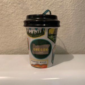 Starbucks 2017 Oregon To-Go Cup Ceramic Ornament